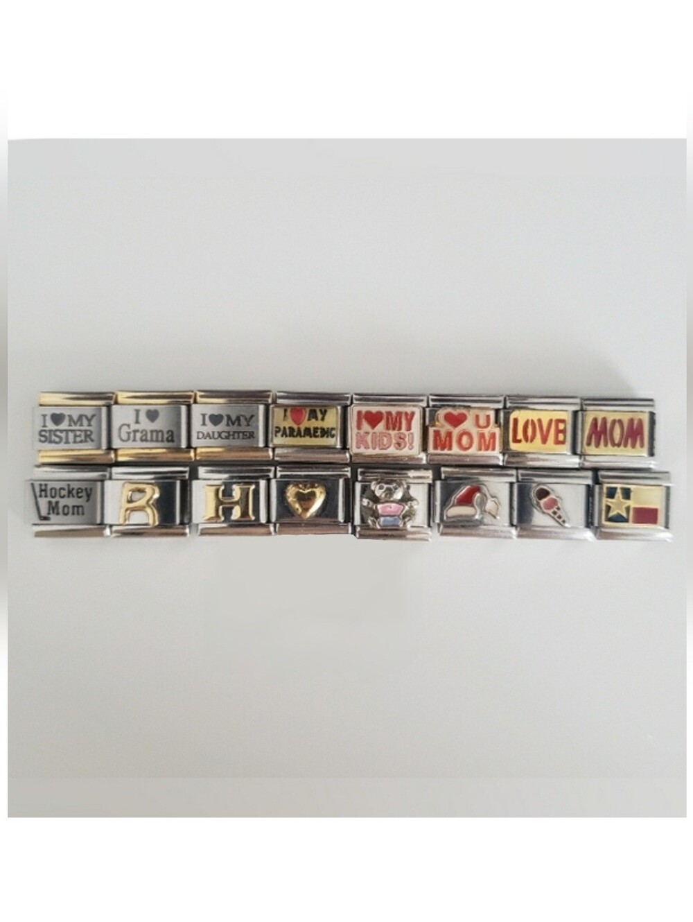 Lot of Vintage Y2K Family Link Bracelet Charms